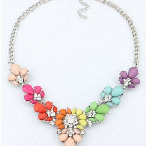 Crystal Statement Necklace Choker