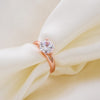 Crystal Zircon Ring High quality Plated 18K