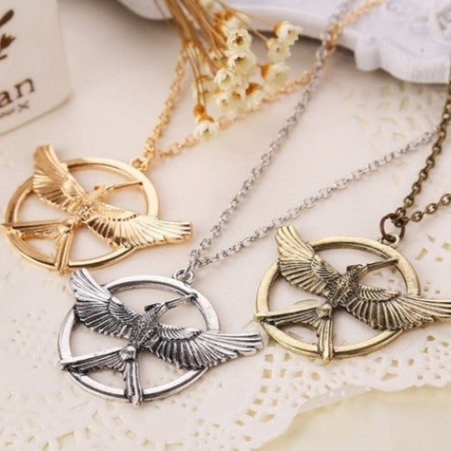 Mock Bird Pendant Necklace Film Jewelry